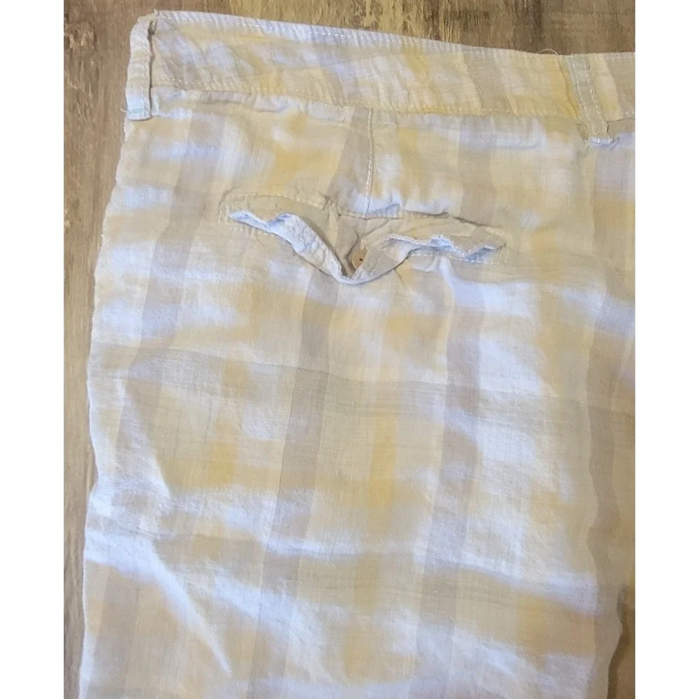 Tommy Bahama Relax Shorts Mens 42 100% Linen‎ Plaid Pro Leisure Golf